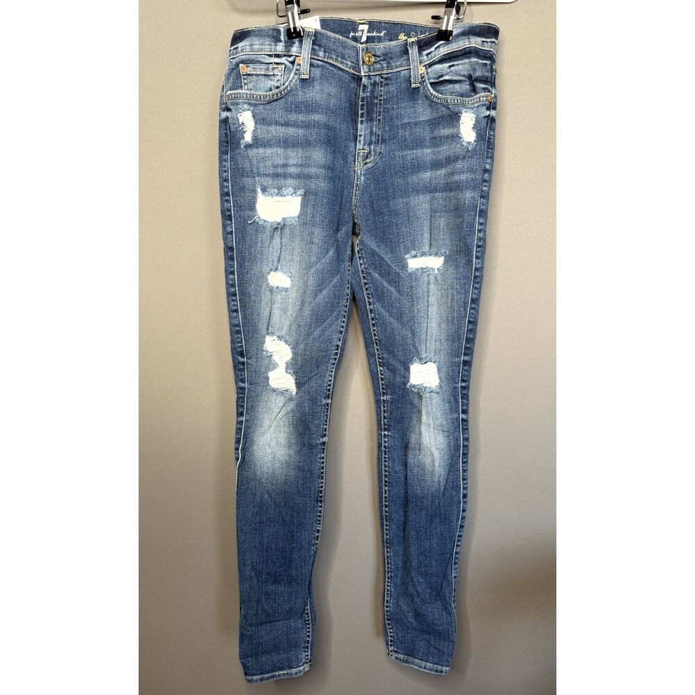 NWT Women's 7 for all Mankind "The Skinny " Super Skinny Jean Size 29 MSRP $219